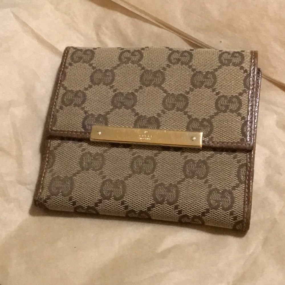 Gucci Brown Supreme Canvas Wallet
